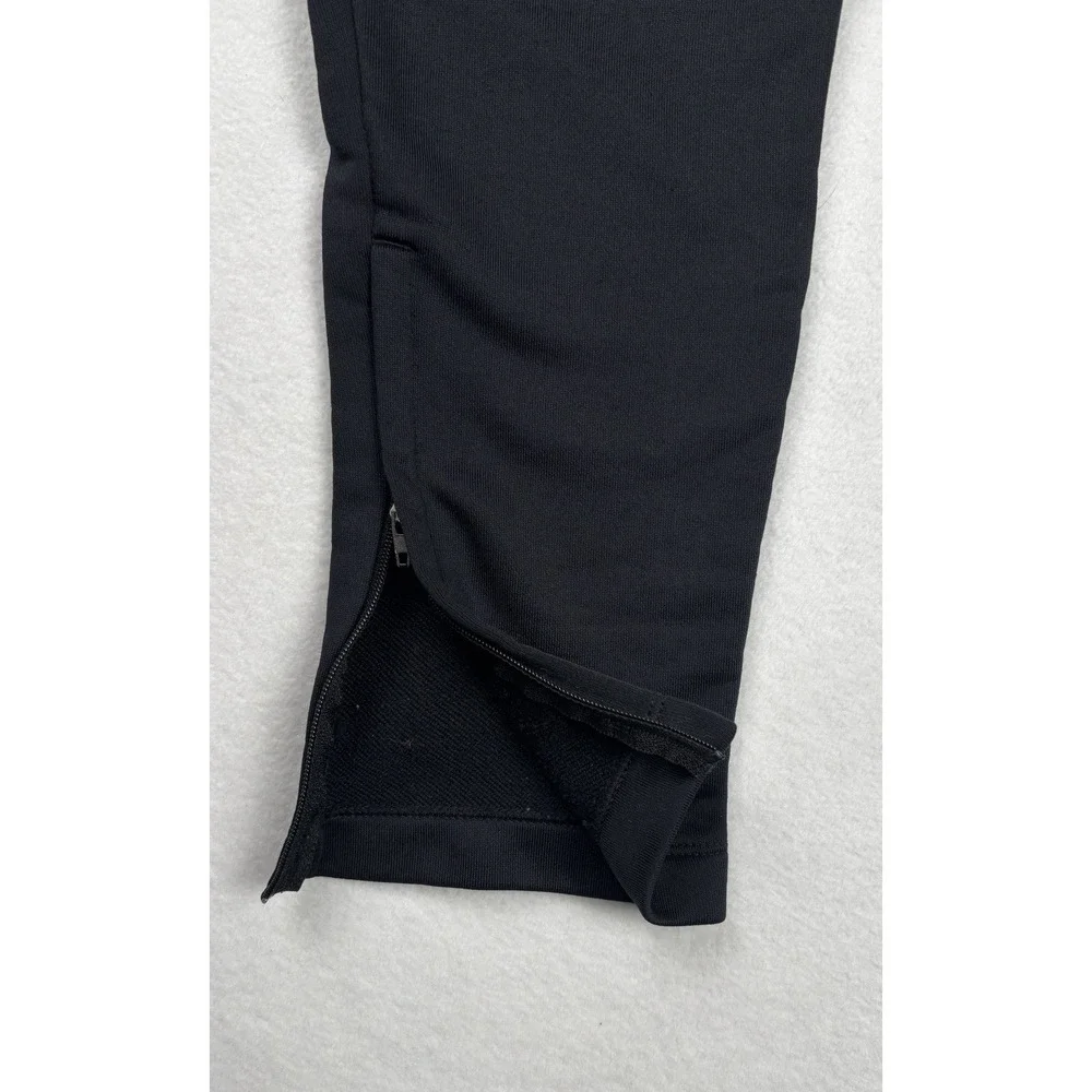 Nike Youth Small Dri-FIT Track Pants Black Athletic Zip‎ Ankle